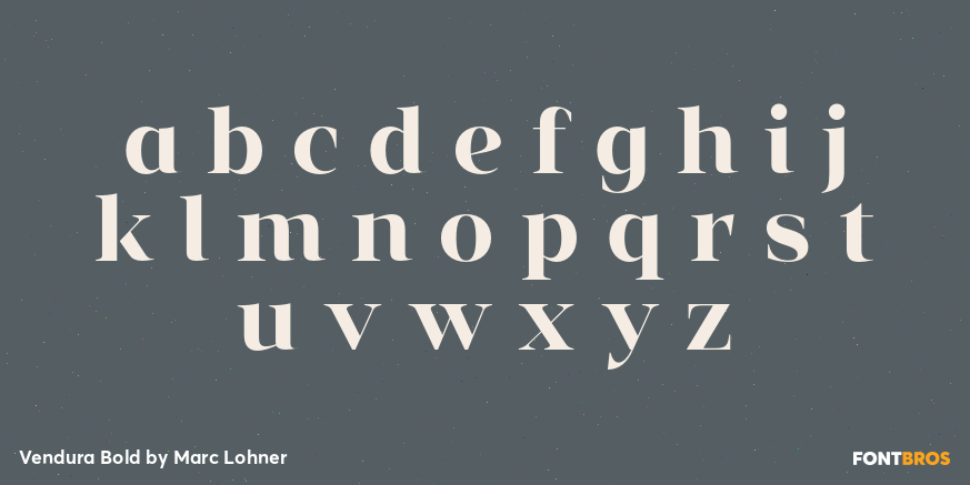 Vendura Bold Font Poster #3