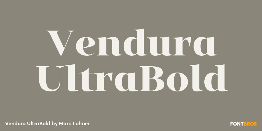 Vendura UltraBold Font Poster #1