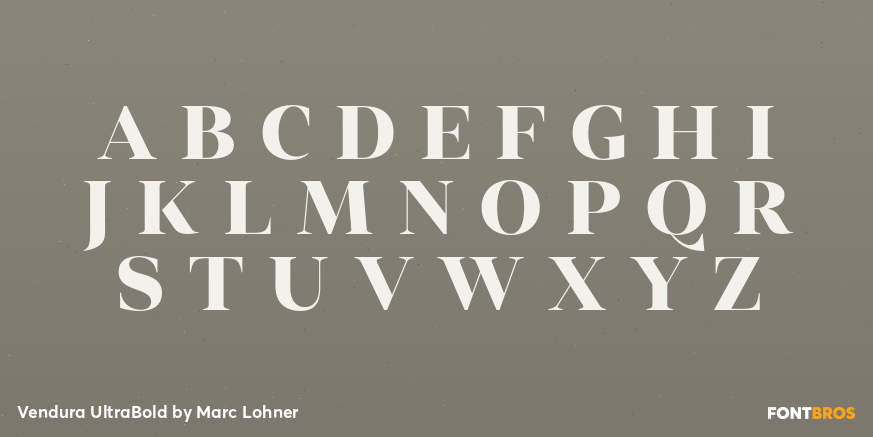 Vendura UltraBold Font Poster #2