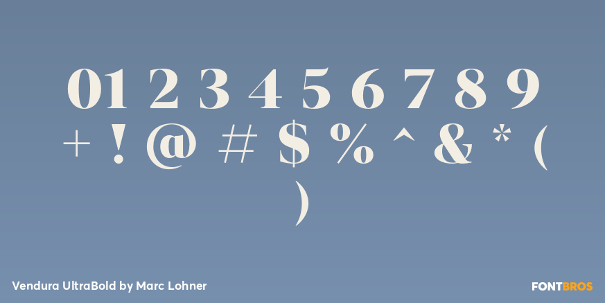 Vendura UltraBold Font Poster #4