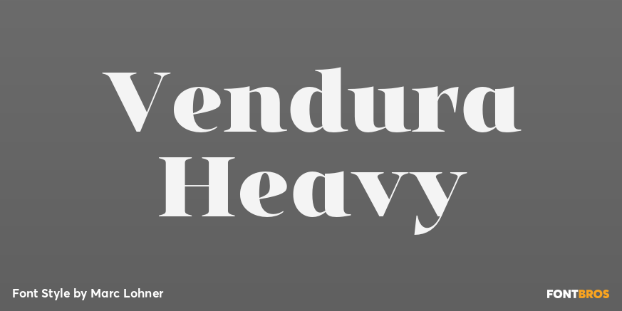 Vendura Heavy Font Poster #1