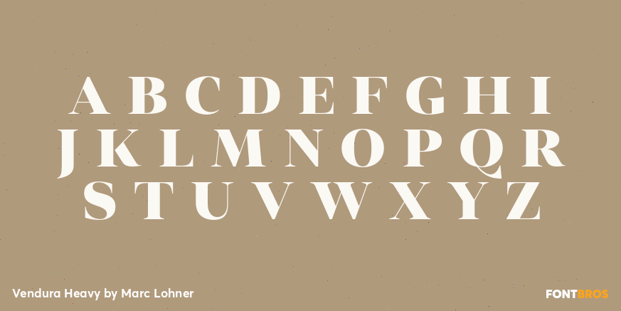 Vendura Heavy Font Poster #2