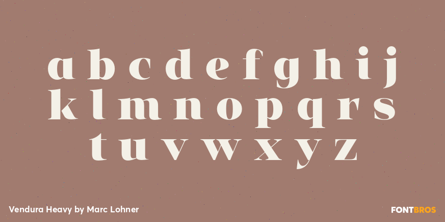 Vendura Heavy Font Poster #3