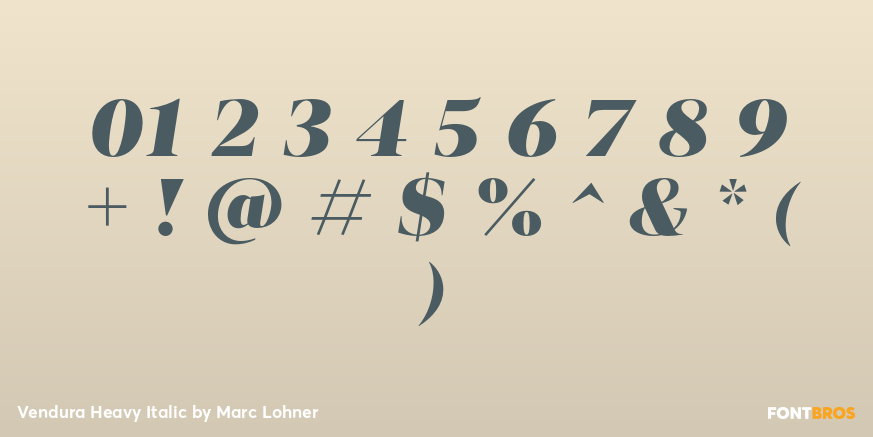 Vendura Heavy Italic Font Poster #4