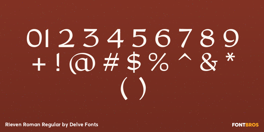 Rieven Roman Regular Font Poster #4