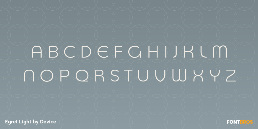 Egret Light Font Poster #2