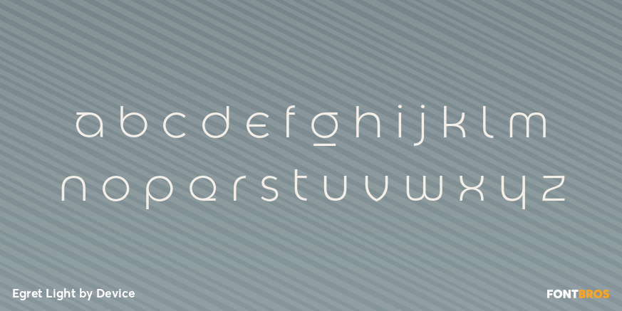 Egret Light Font Poster #3