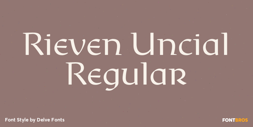 Rieven Uncial Regular Font Poster #1