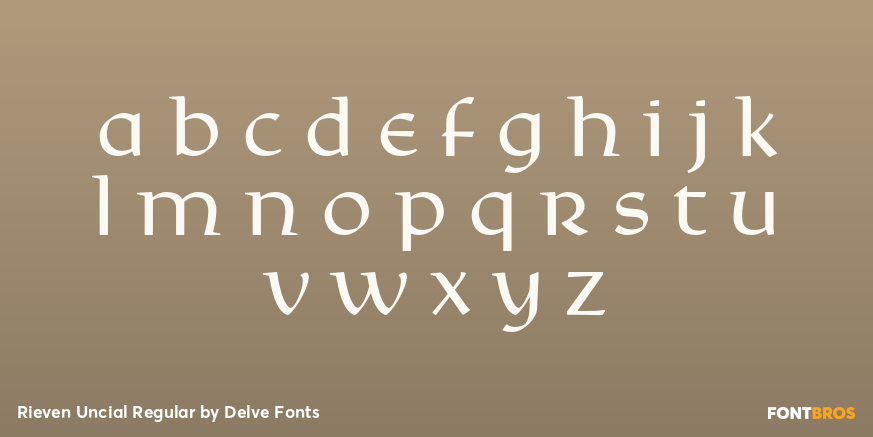 Rieven Uncial Regular Font Poster #3