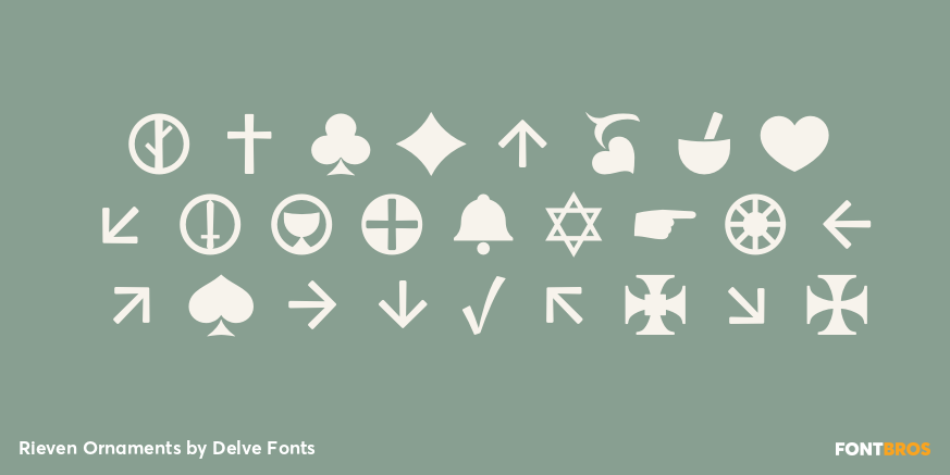 Rieven Ornaments Font Poster #3