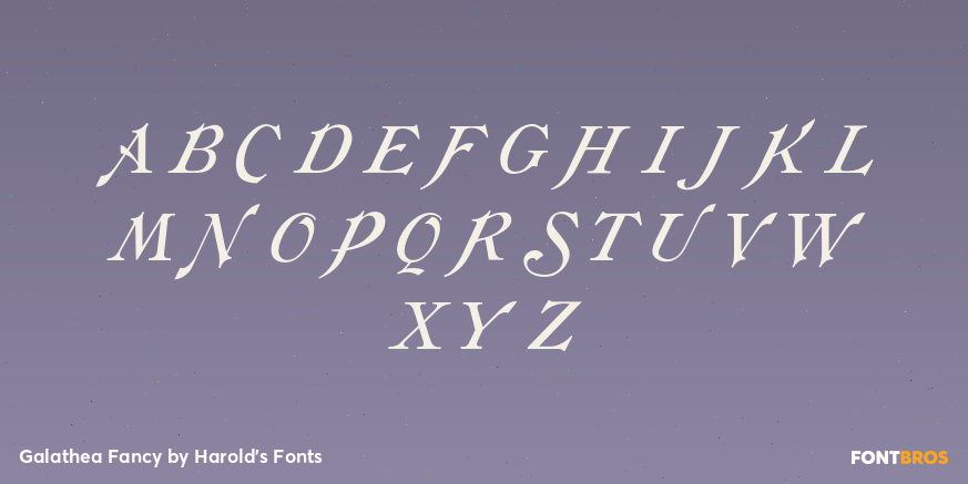 Galathea Fancy Font Poster #1