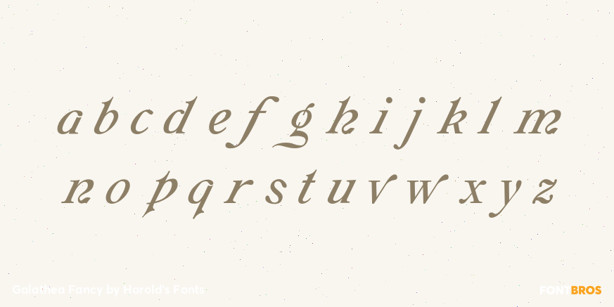 Galathea Fancy Font Poster #1