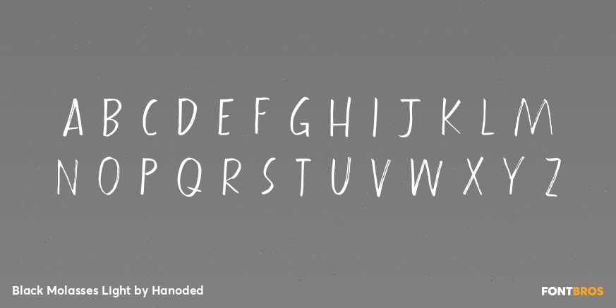 Black Molasses Light Font Poster #1