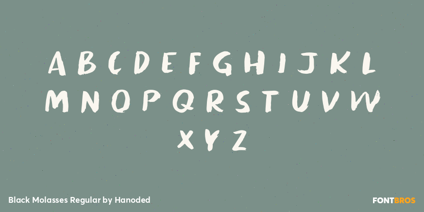Black Molasses Regular Font Poster #2