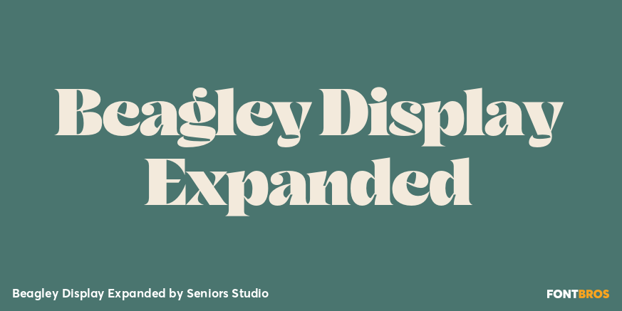 Beagley Display Expanded Font Poster #1