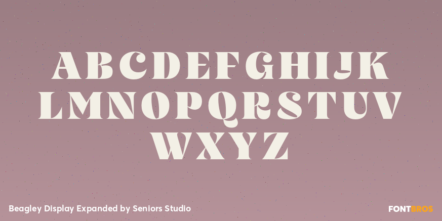 Beagley Display Expanded Font Poster #2