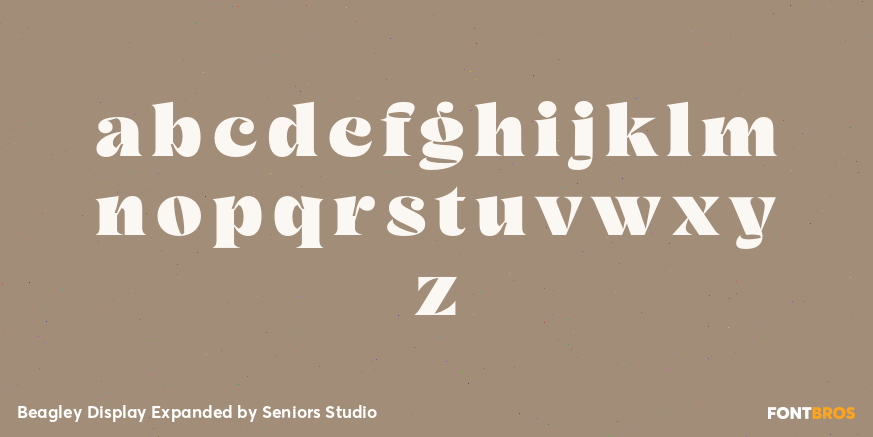 Beagley Display Expanded Font Poster #3