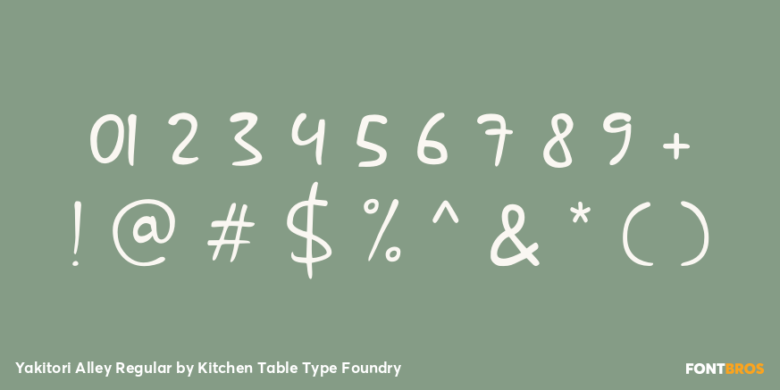 Yakitori Alley Regular Font Poster #4