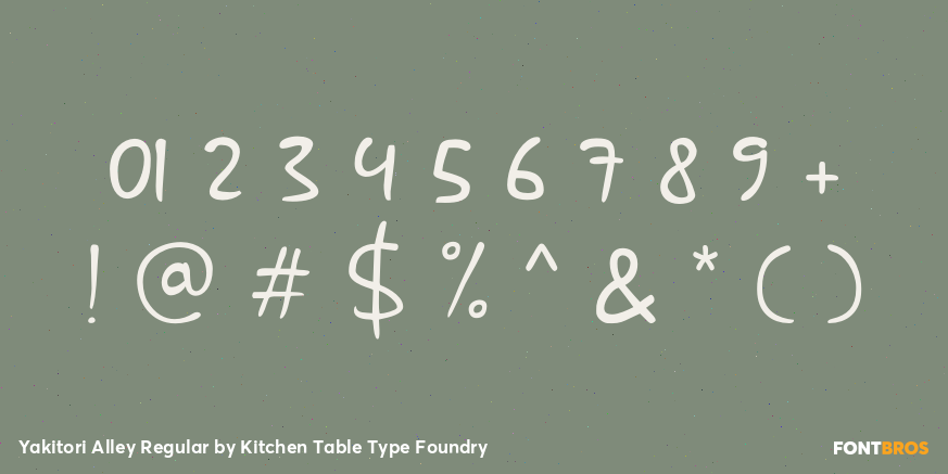 Yakitori Alley Regular Font Poster #4