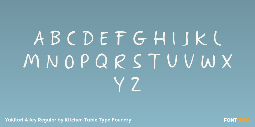 Yakitori Alley Regular Font Poster #2