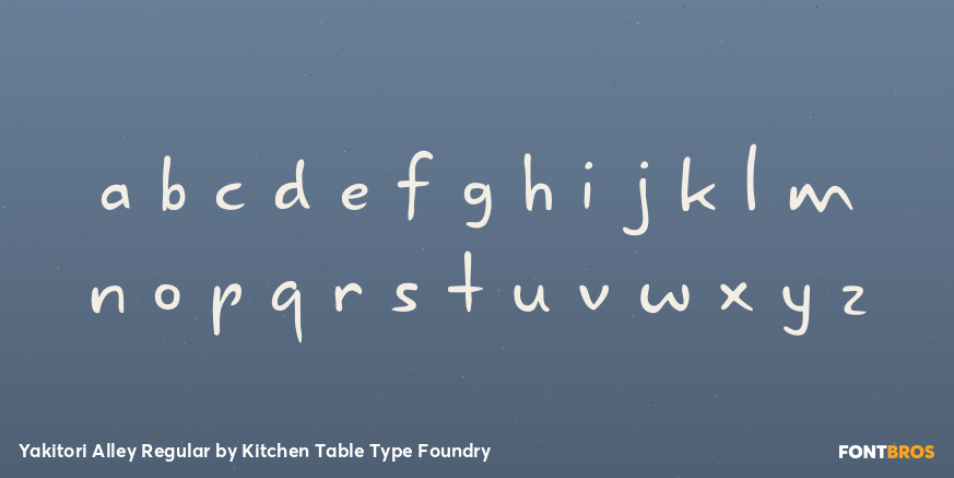 Yakitori Alley Regular Font Poster #3