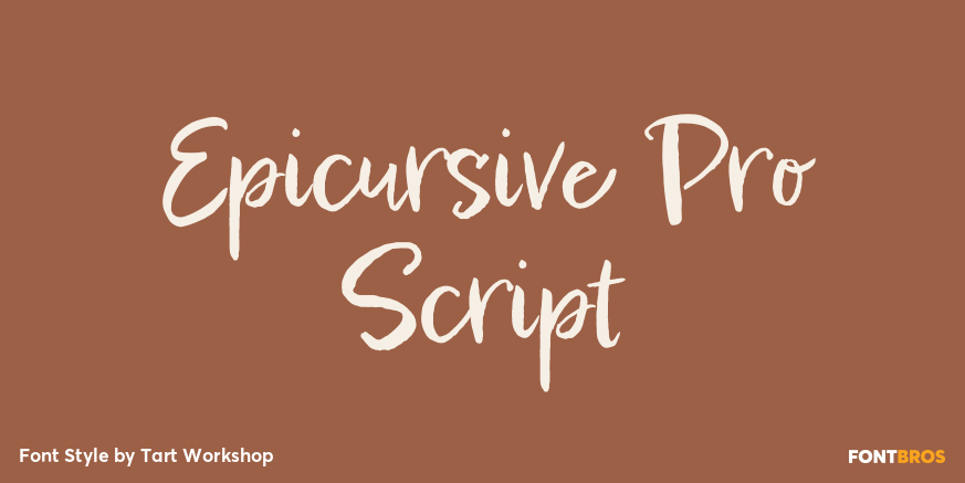 Epicursive Pro Script Poster