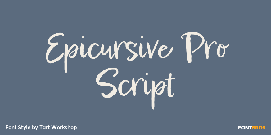 Epicursive Pro Script Poster