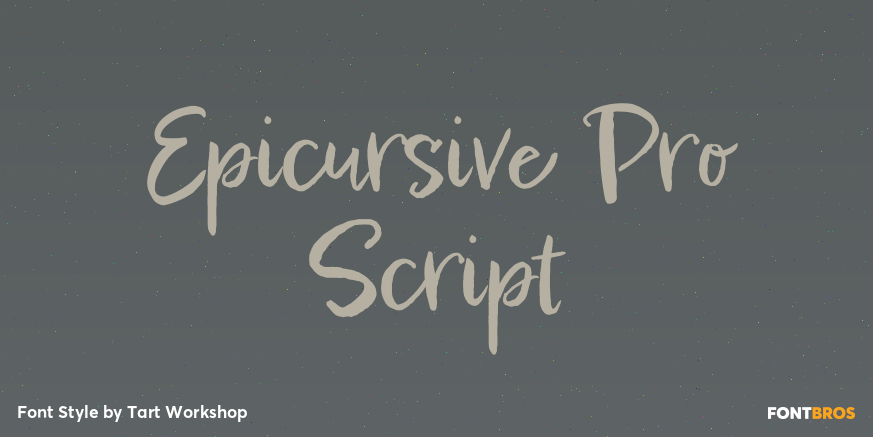 Epicursive Pro Script Poster