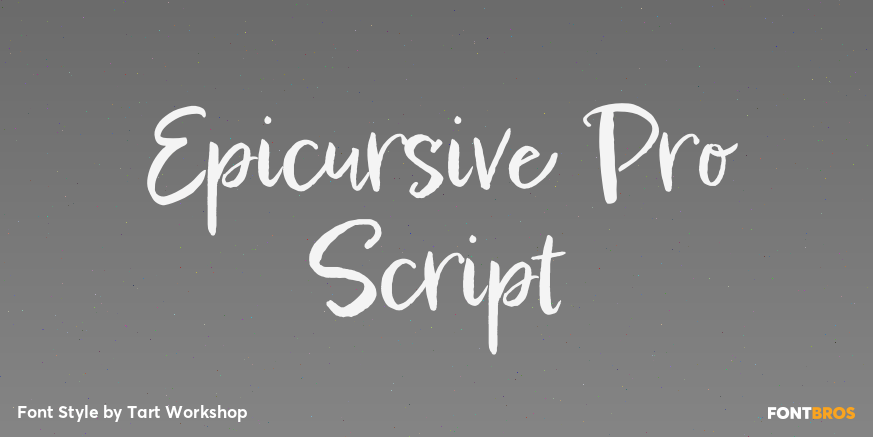 Epicursive Pro Script Poster