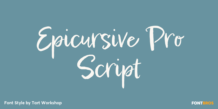 Epicursive Pro Script Poster