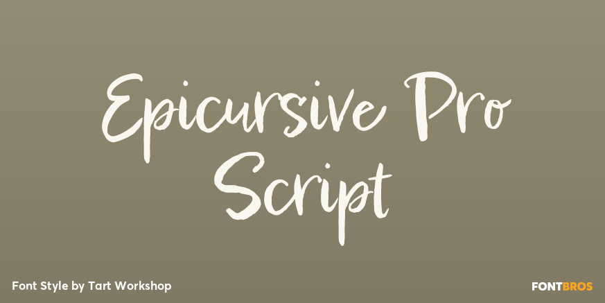 Epicursive Pro Script Poster