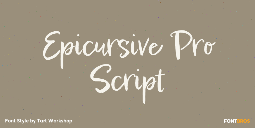 Epicursive Pro Script Poster