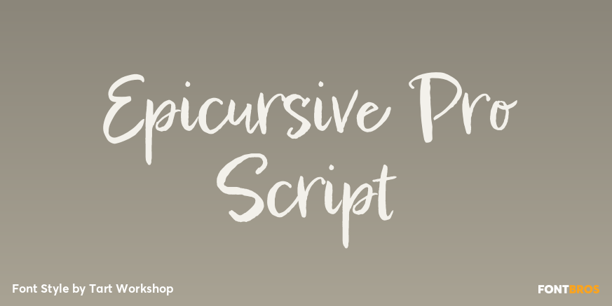 Epicursive Pro Script Poster