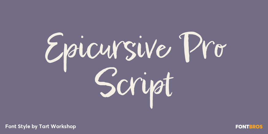 Epicursive Pro Script Poster