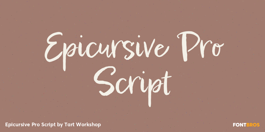 Epicursive Pro Script Poster