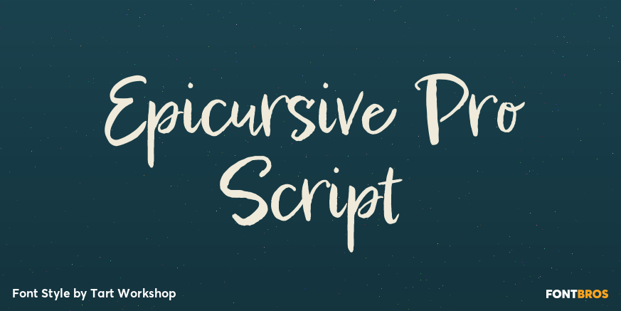 Epicursive Pro Script Poster