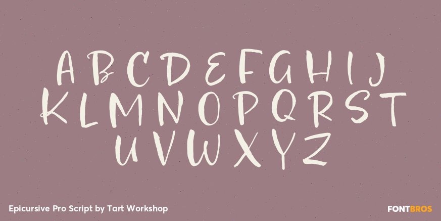 Epicursive Pro Script Font Poster #2