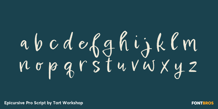 Epicursive Pro Script Font Poster #3