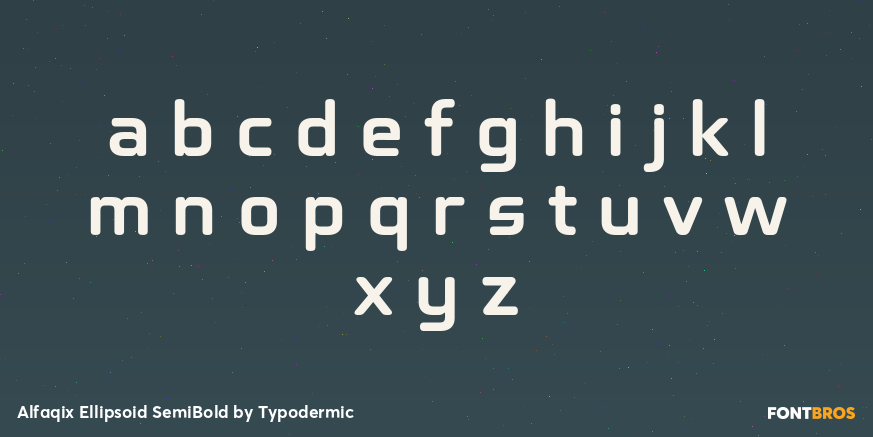 Alfaqix Ellipsoid SemiBold Font Poster #3