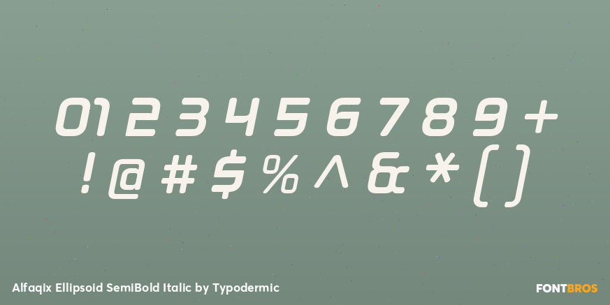 Alfaqix Ellipsoid SemiBold Italic Font Poster #1
