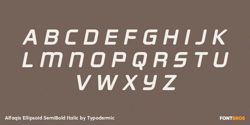 Alfaqix Ellipsoid SemiBold Italic Font Poster #1