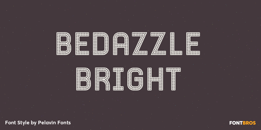 Bedazzle Bright Font Poster #1