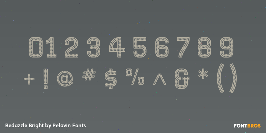 Bedazzle Bright Font Poster #4