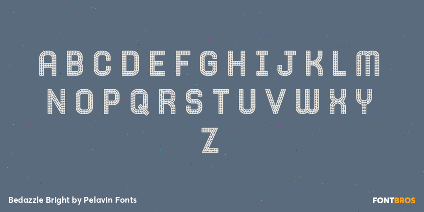 Bedazzle Bright Font Poster #2