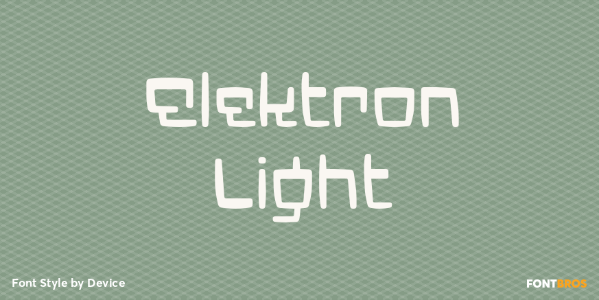 Elektron Light Font Poster #1