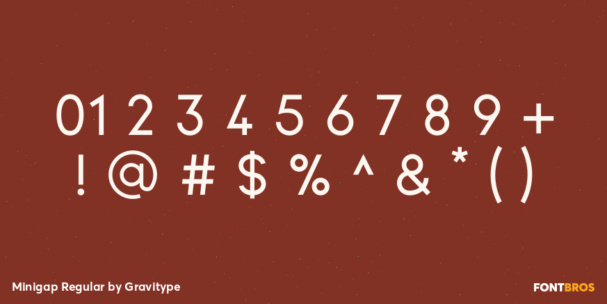 Minigap Regular Font Poster #4