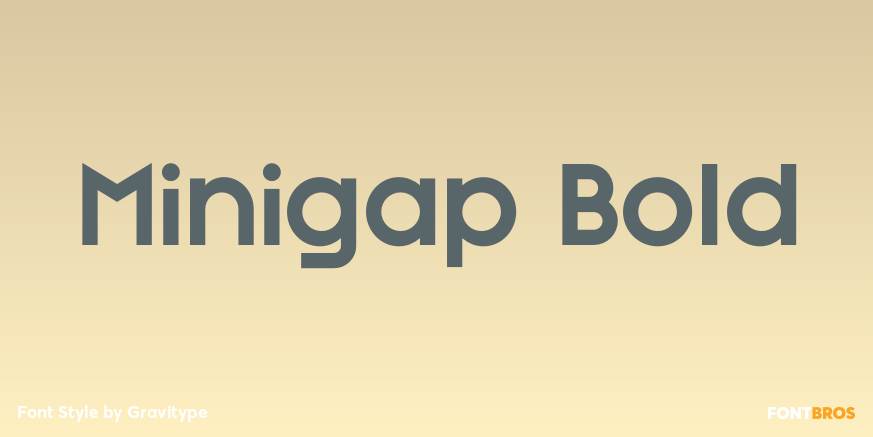 Minigap Bold Poster