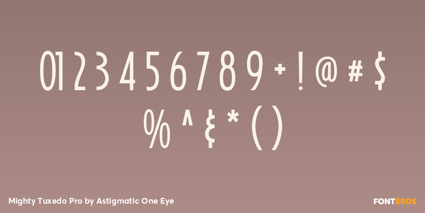 Mighty Tuxedo Pro Font Poster #1