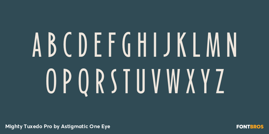 Mighty Tuxedo Pro Font Poster #1