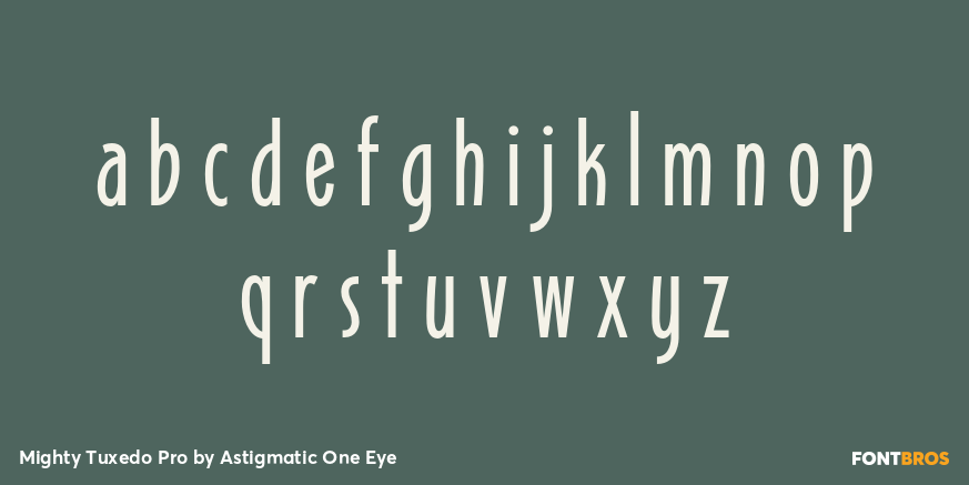 Mighty Tuxedo Pro Font Poster #1